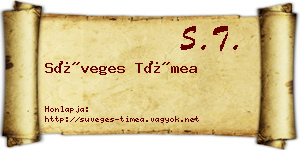 Süveges Tímea névjegykártya